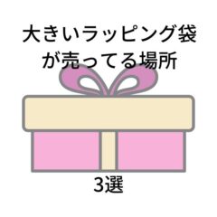 大きいラッピング袋が売ってる場所を解説！活用法3選